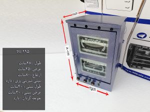 تنور گازی کوره ای آبی پنج سینی دو چدن جوجه گردان