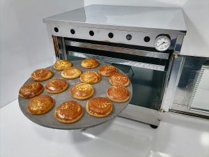 تنورگازی استیل خیلی بزرگ دوسینی چدن 50 با دماسنج (کدمحصول403)