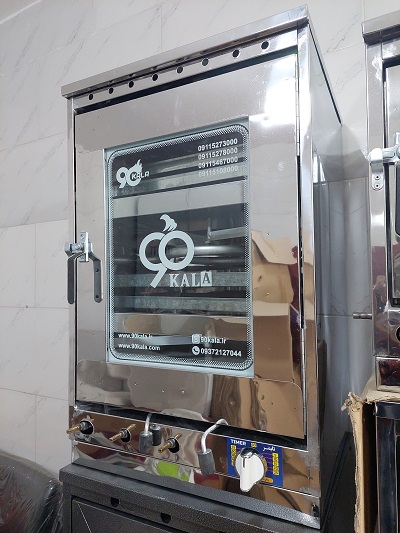 تنورگازی 4سینی استیل تایمر دار (کد664)