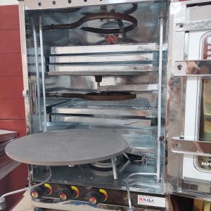 تنورگازی استیل 6سینی +جوجه گردان (کد محصول714)