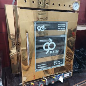 تنورگازی استیل طلایی 6سینی (کد محصول715)