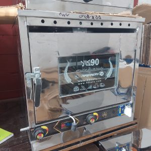 تنورگازی استیل تایمر دار دوسینی+چدن38 (کد محصول738) 