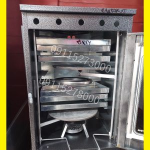 تنورگازی کوره ای مشکی 6سینی