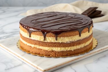 layered-cake-filled-with-pastry-cream-glossy-choc